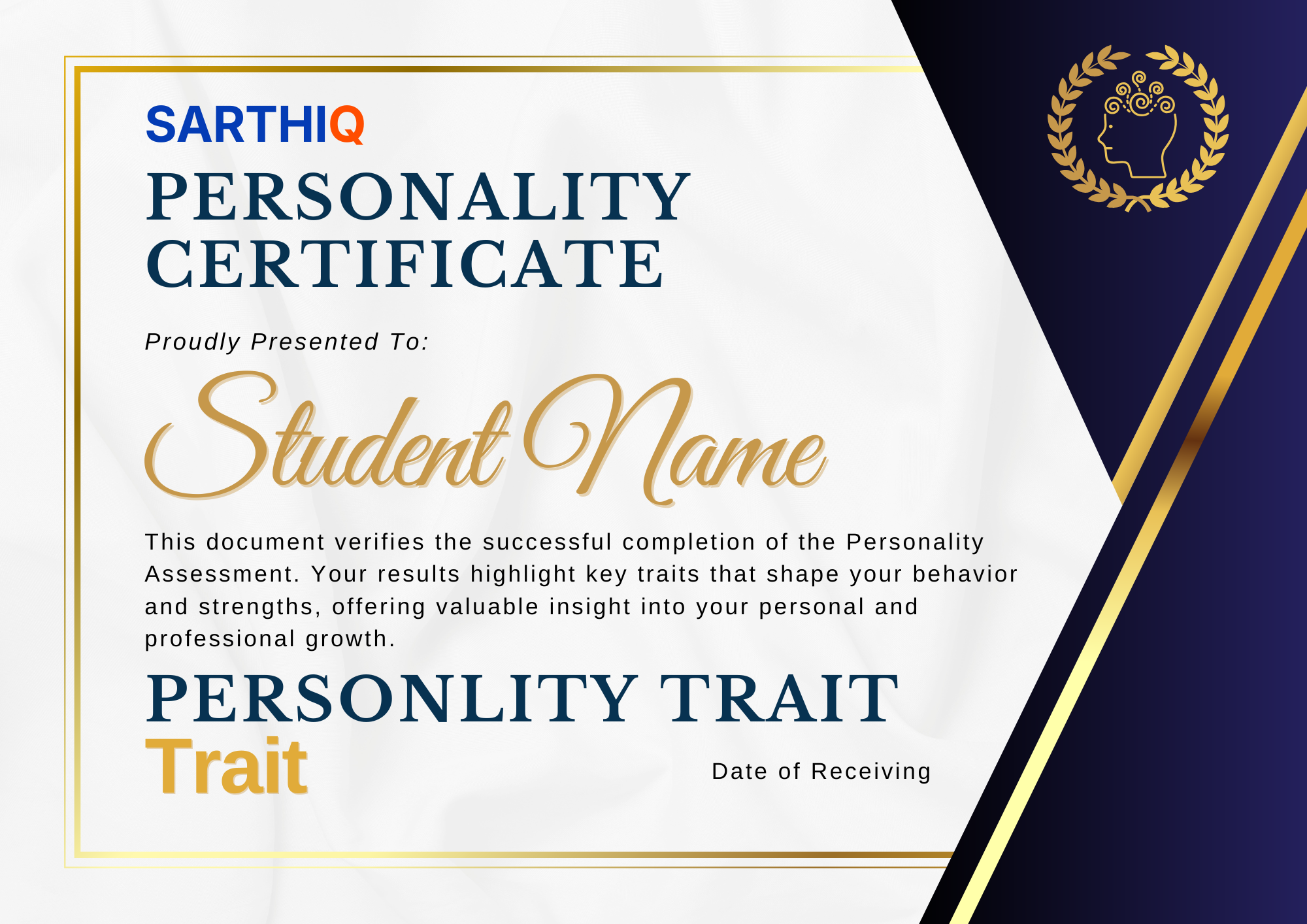 Personality Certificate
